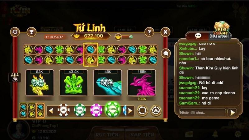 Tứ Linh IWIN là gì? Bí ẩn Long, Lân, Quy, Phụng